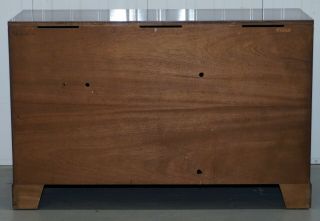 RECORD PLAYER MEDIA CUPBOARD SIDEBOARD HOUSED IN MILITARY CAMPAIGN DRAWERS 7