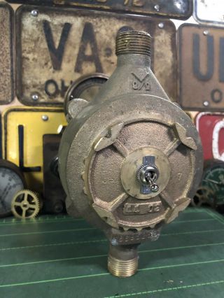 Vintage Antique Water Meter Steampunk Lamp DIY Project 3