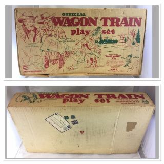 Vintage Marx Wagon Train Official Playset 10