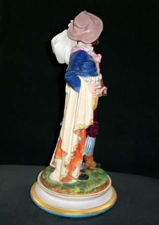 ANTIQUE FRENCH SEVRES QTY LIMOGES MAN FATHER WITH DAUGHTER PORCELAIN FIGURINE 3