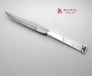 Chinese Key Sterling Silver 10 Steak Knives Allan Adler 1944 2