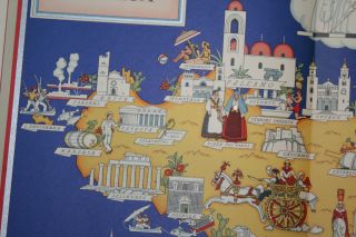 1939 Prof.  G.  De Agostini Milano Map Sicilia Sicily Italy Nicouline Rare Art 10