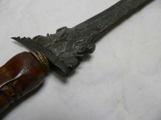 Keris PUTUT KEMBAR blade with SYMBOLES & TULISAN magic SCRIPT kris art Indonesia 5