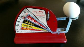 Vintage Jiffy - Way Egg Scale Owatonna Minn.  Poultry Size And Weight Scale