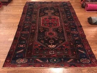 5×7 Antique Persian Heriz rug 2