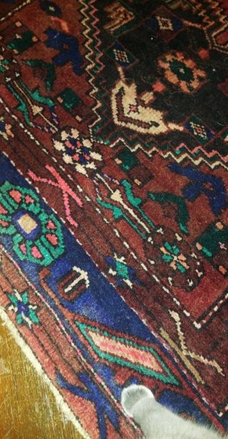 5×7 Antique Persian Heriz rug 3