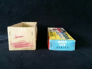 Vintage Taiyo Tin Friction COCA - COLA Toy Delivery Bus Japan 1950s w box soda car 6