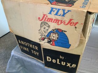 1960 ' s Deluxe Reading Fly Jimmy Jet Toy Playset w/Original Box,  Works/Complete. 11