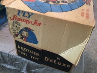 1960 ' s Deluxe Reading Fly Jimmy Jet Toy Playset w/Original Box,  Works/Complete. 9