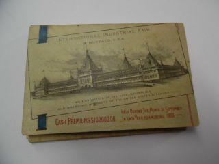 1888 Illustrated Guide To City of Buffalo York,  Folding Map John Laughlin 10