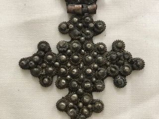 181020 - End 19th century Ethiopian old Coptic Handmade Neck Cross - Ethiopia. 2