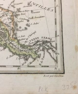 Antique 1810 J.  D.  Tardieu French Map Of Mexico Texas California Central America 5