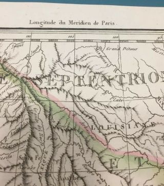 Antique 1810 J.  D.  Tardieu French Map Of Mexico Texas California Central America 6