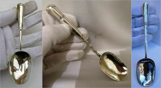 Antique Silver Spoon 17th Century,  Aristocracy,  999 & 925 Fineness,  Estimate$790