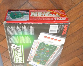 1986 Tomy Cup battery operated football game,  box wear 8