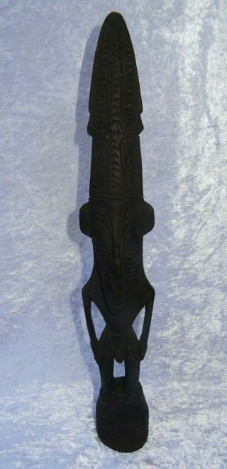 Vintage Tribal Fetish Wood Carving Mask Sepik River Guinea 2