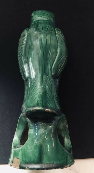 Fantastic Old Chinese Tang Sancai Pottery Porcelain Parrot Bird Figure 8.  5 Inchs 5
