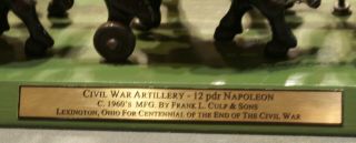 Cast Iron CIVIL WAR Horse Drawn Artillery Set 12 pdr Napoleon Cannon 29  long 3