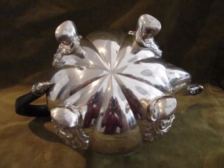 Gorgeous 1840 french sterling 950 silver large tea pot Louis Philippe st Veyrat 11