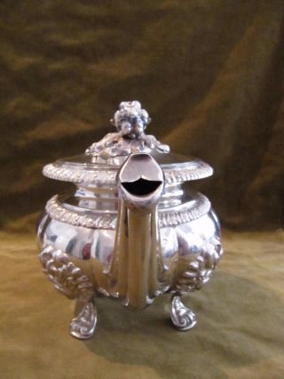 Gorgeous 1840 french sterling 950 silver large tea pot Louis Philippe st Veyrat 5