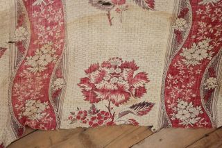 18th century French antique fabric timeworn floral picotage 10