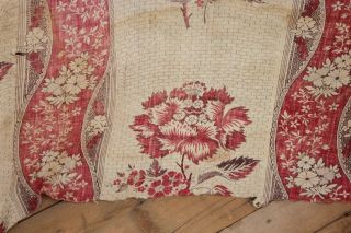 18th century French antique fabric timeworn floral picotage 9