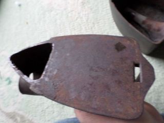 ANTIQUE VTG COAL SAD IRON PATD 1852 - BLESS & R.  DRAKE 6