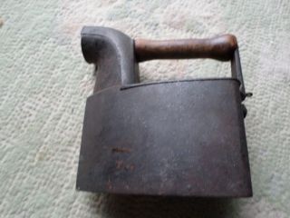 ANTIQUE VTG COAL SAD IRON PATD 1852 - BLESS & R.  DRAKE 8