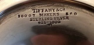TIFFANY & CO.  STERLING SILVER BEVERAGE DRINKING SET PITCHER,  GOBLET & TRAY 64 OZ 9