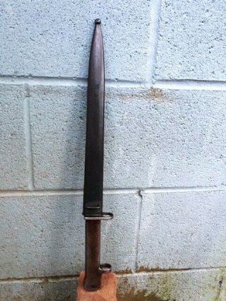 Antique Ottoman Dagger Mauser Bayonet from Canakkale war with Scabbard N Sword 10