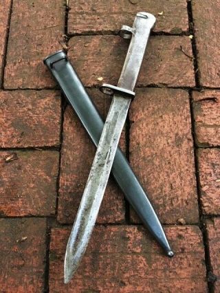 Antique Ottoman Dagger Mauser Bayonet from Canakkale war with Scabbard N Sword 2