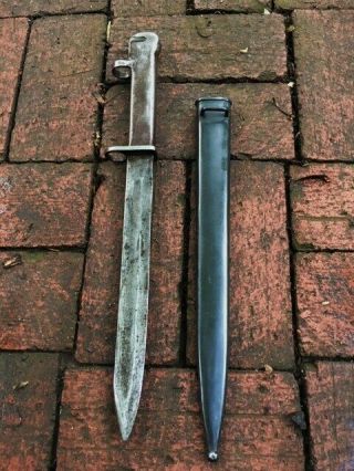 Antique Ottoman Dagger Mauser Bayonet from Canakkale war with Scabbard N Sword 6