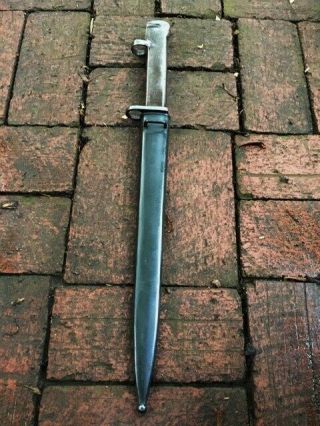 Antique Ottoman Dagger Mauser Bayonet from Canakkale war with Scabbard N Sword 9