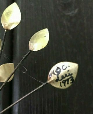 1973 Curtis Jere ' Signed Wall Tree Art Sculpture MCM Eames Era 3