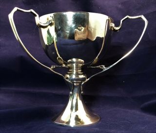 Antique 1916 Sterling Silver 3 Handle Loving Cup 194 gr Trophy No Mono 3