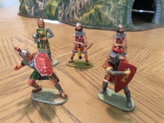 Elastolin - Germany Medieval Castle with Soldiers/ Horses 1960’s 5
