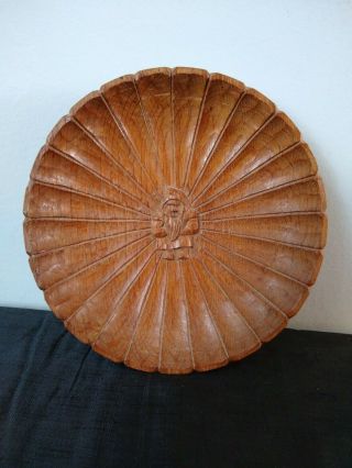 Rare & Perfect Thomas Whittaker Gnomeman Beautifully Carved And Fluted Dish.