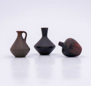 3 Miniature Vases - Carl - Harry Stålhane (stalhane) - Rörstrand / Rorstrand