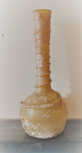Ancient Roman Glass Iridescent Large Vase 200 - 300ad