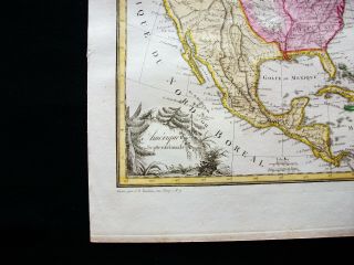 1810 LAPIE rare map: NORTH AMERICA,  UNITED STATES,  CANADA,  USA,  MEXICO CARIBBEAN 3