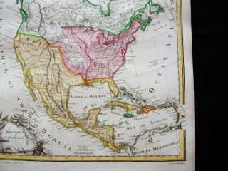 1810 LAPIE rare map: NORTH AMERICA,  UNITED STATES,  CANADA,  USA,  MEXICO CARIBBEAN 4