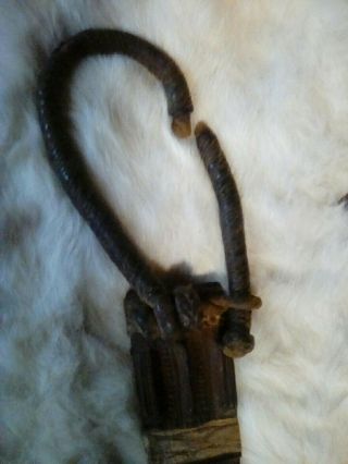 Antique Age Unknown Tribal Dagger Knife & Scabbard 12