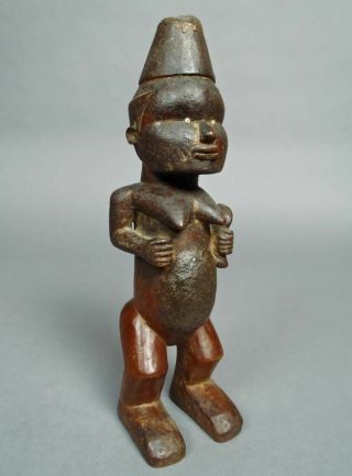 Powerful Patina Congo Fetish Figure Wood Sculpture Carving Africa African