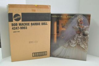 Vintage 1997 Bob Mackie Empress Bride Barbie Doll Complete Never Displayed