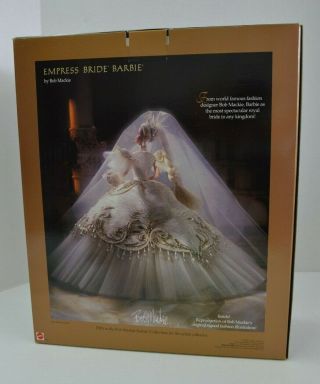 Vintage 1997 Bob Mackie Empress Bride Barbie Doll COMPLETE NEVER Displayed 2