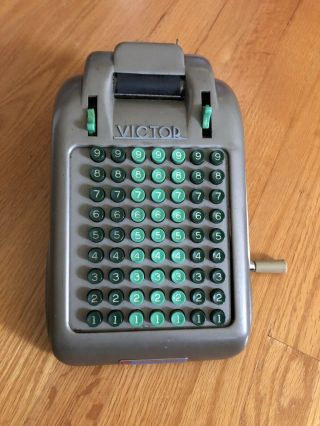 Vintage Victor Full Keyboard Adding Machine