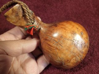 dated 1939 DECORATED WELL MADE BURL WOOD DRINKING CUP KUKSA FOLK ART SCANDINAVIA 3