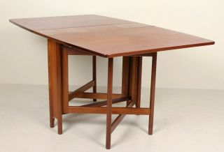 Vintage Teak Gateleg Dining Table 60s 70s 10