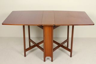 Vintage Teak Gateleg Dining Table 60s 70s 2