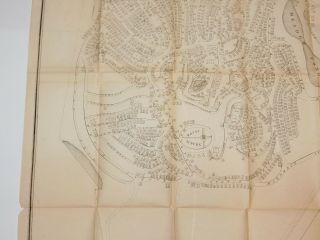 1857 Plan Map of Mount Auburn Cemetery Cambridge Massachusetts Antique Map 1857 10